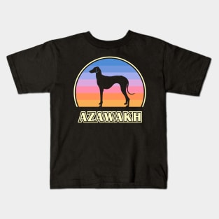 Azawakh Vintage Sunset Dog Kids T-Shirt